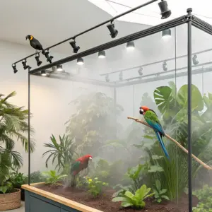 Exotic bird enclosures
