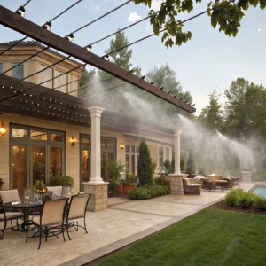 Outdoor event spaces and large halls