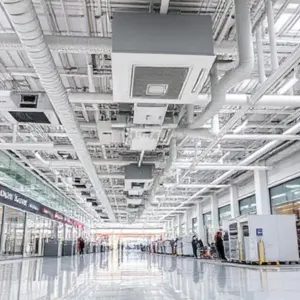 HVAC systems in malls, offices, and factories