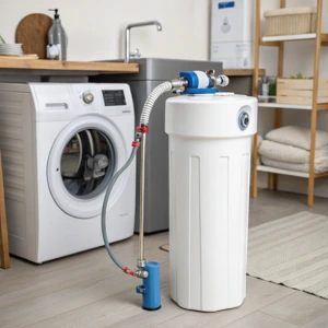 Water softener for fully automatic washing machine